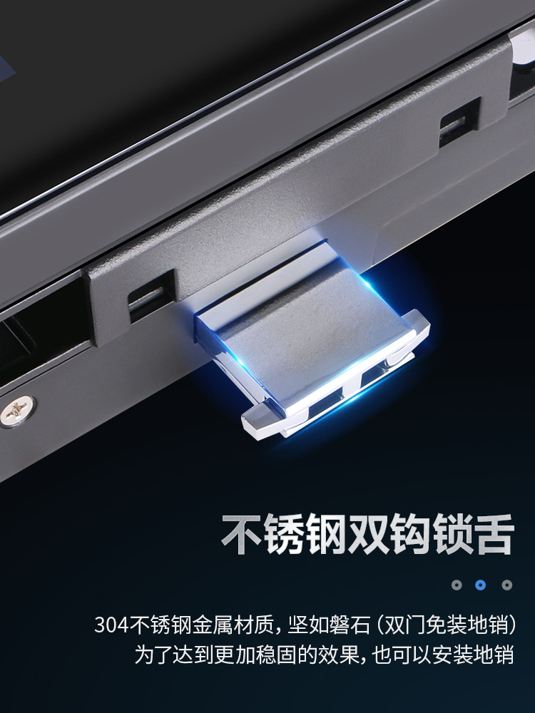 ZUCON祖程F658人脸识别玻璃门指纹锁WIFI远程解锁办公室单双有框